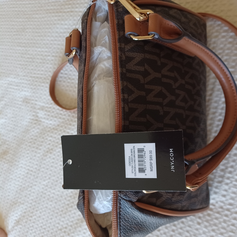 Brown and Tan Women's Bag